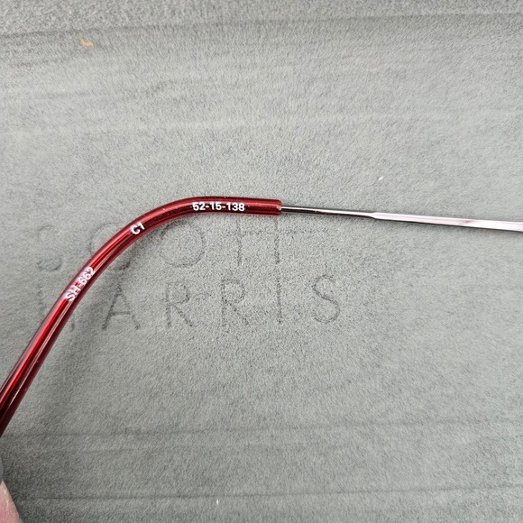 Scott Harris Eyeglass FRAMES ONLY Full Rim Metal Frame Made in Italy SH-682 - Picture 9 of 9